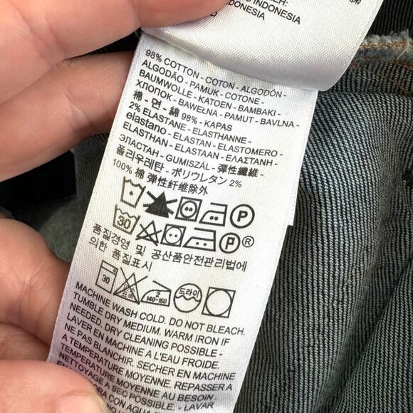 Levi Strauss Dark Wash Cotton Stretch Trucker Jacket Men's Size XXL - Picture 10 of 11